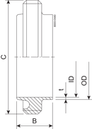 MALE PART RJT 38-316L