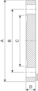 BLIND BBF DN65 H3 1.4404