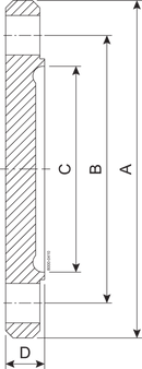 BLIND BNF DN25 H3 1.4404
