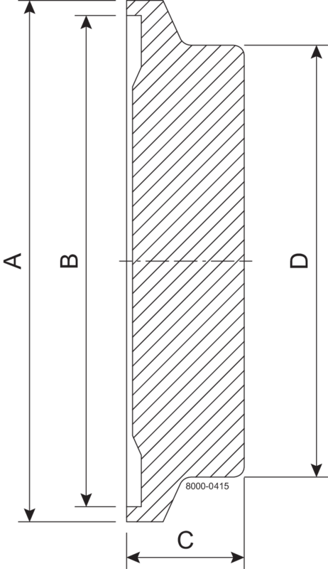 BLIND BBKS DN32 H3 1.4404