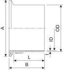 FERRULE KL DN20 H3 1.4404