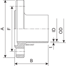 FLANGE NF DN80 H3 1.4404