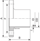 FLANGE BF DN40 H3 1.4404