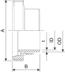MALE SC DN40 HSF0 1.4307