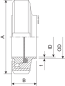 UNION S DN40 HSF0 1.4307 EPDM