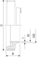 MALE SKC DN40 HSF0 1.4404