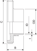 MALE GS DN50 H3 1.4404
