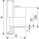 MALE GS DN40 H3 1.4404