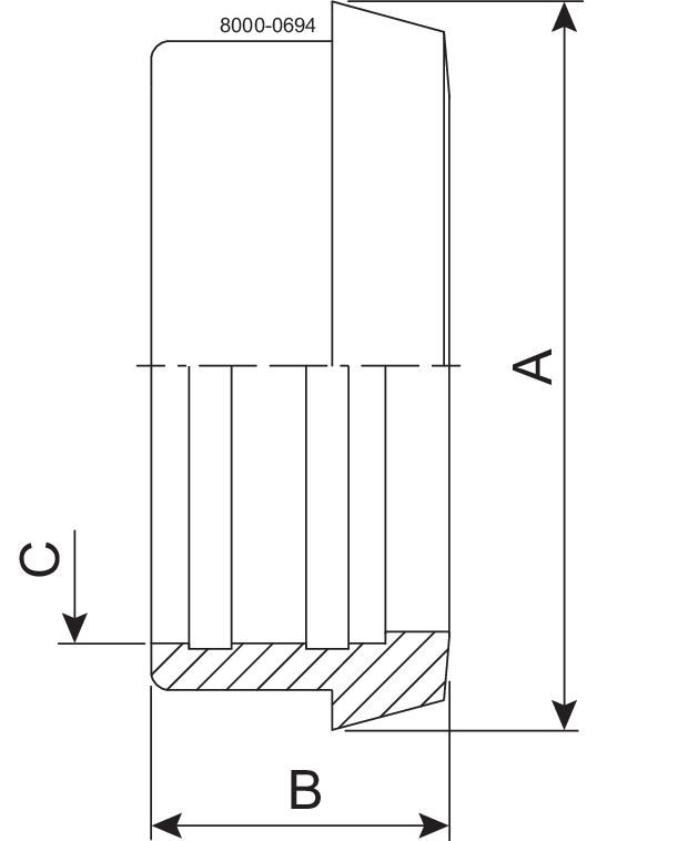 LINER EXP DN50 1.4301
