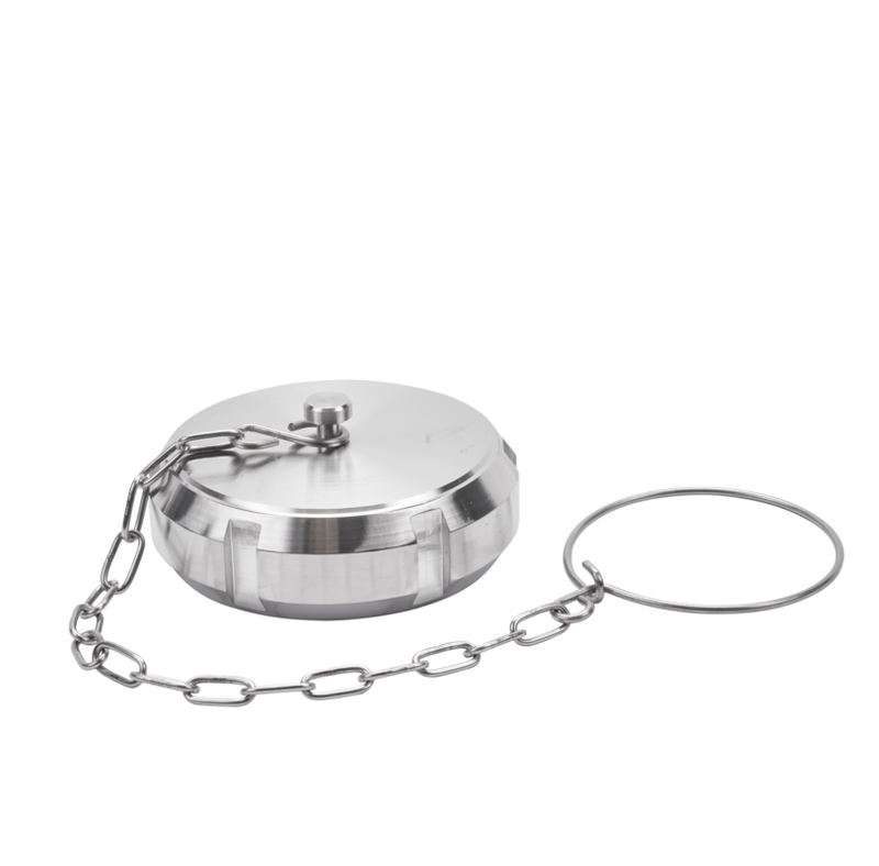 END CAP W. CHAIN 101.6-SB-304L