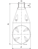 IM10 RJMIXER 4XØ5.5 1"RP