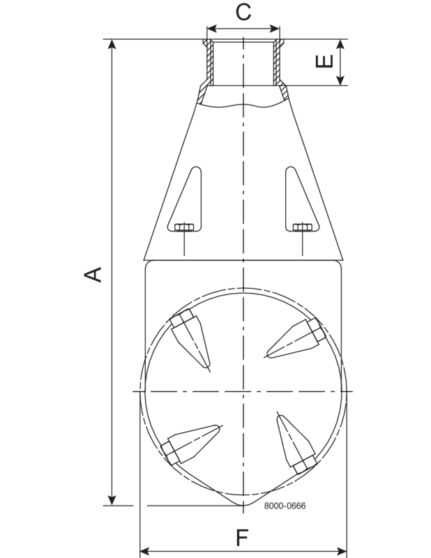 IM10 RJMIXER 4XØ3.9 1"NPT