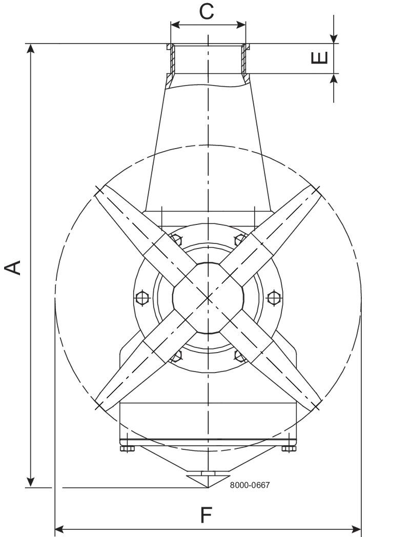 IM15 RJMIXER 4X6 100% 1½"RP