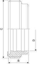 MALE PART SMS 51-304