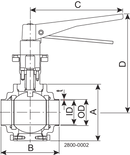 BALL VALVE SBV-ISO76,1-W/W-MAN