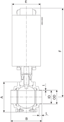 BALL VALVE SBV-DN65-W/W-NC