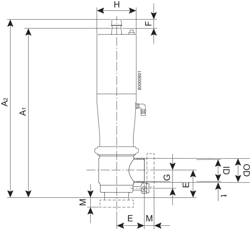 VALVE SMP-BC W 101.6 20 NC NBR