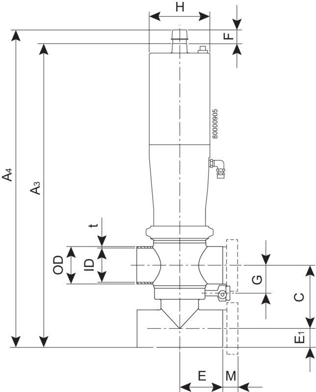 VALVE SMP-BC W 101.6 22 NC