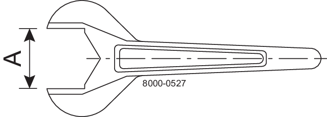 TOOL SPANNER HEXAGON NUT 76.1-