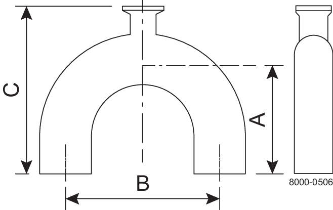 B2UMPBOA-3 X 1/2-316L-PM