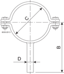 PIPE SUPPORT DN125-SB-304