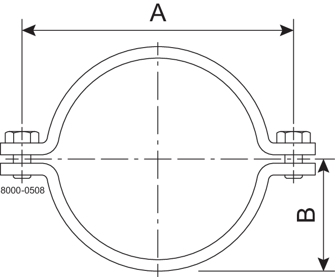 PIPE SUPPORT ISO 76.1-304